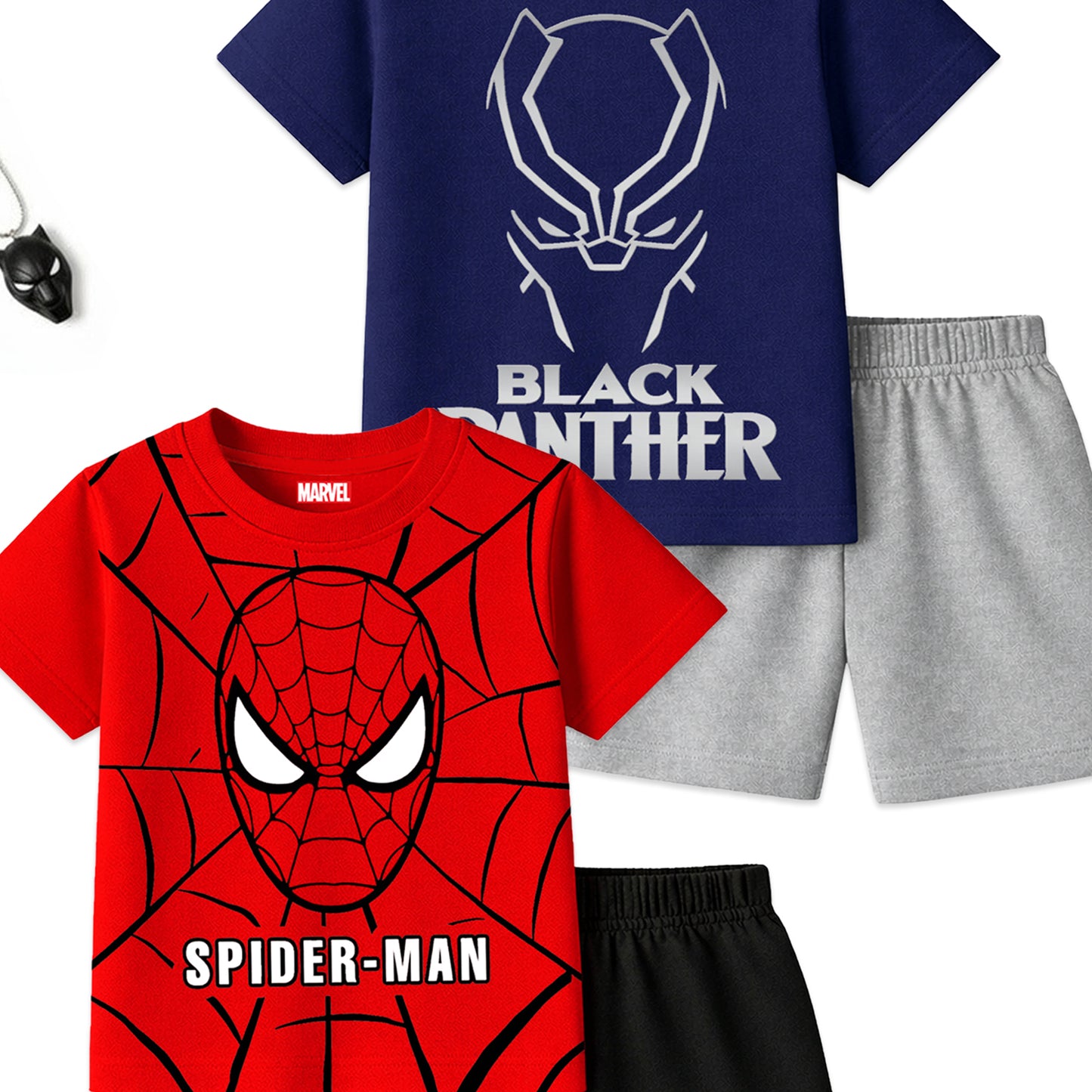 KUCHIPOO © MARVEL BOYS HALF SLEEVES T-SHIRTS AND SHORTS SET