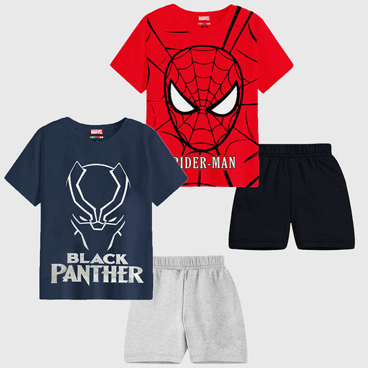 KUCHIPOO © MARVEL BOYS HALF SLEEVES T-SHIRTS AND SHORTS SET
