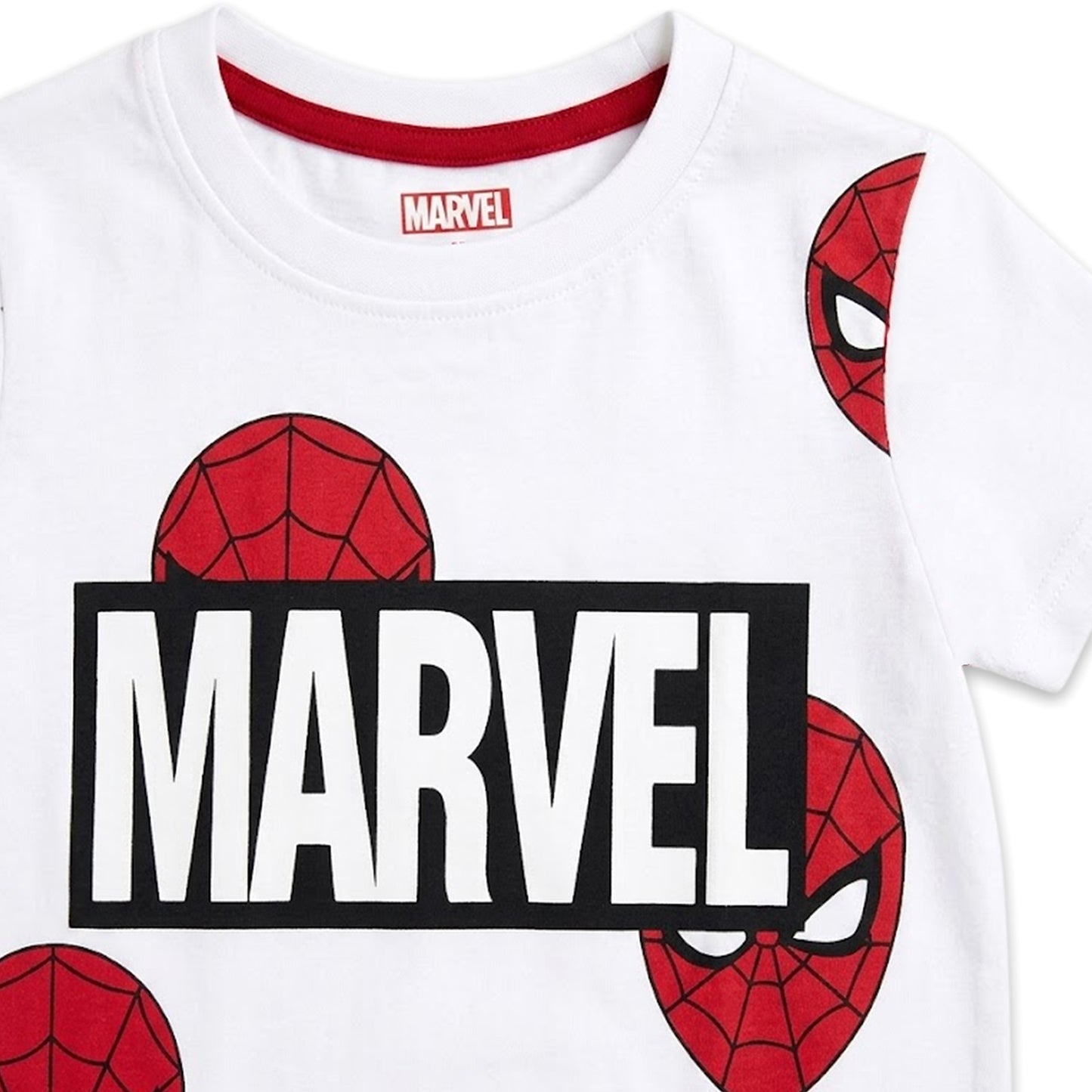 Kuchipoo © Marvel Boys Superhero Printed T-Shirt & Shorts Set | Avengers, Spiderman & Captain America Back Print | Cotton Summer Co-Ord Set | Pack of 3