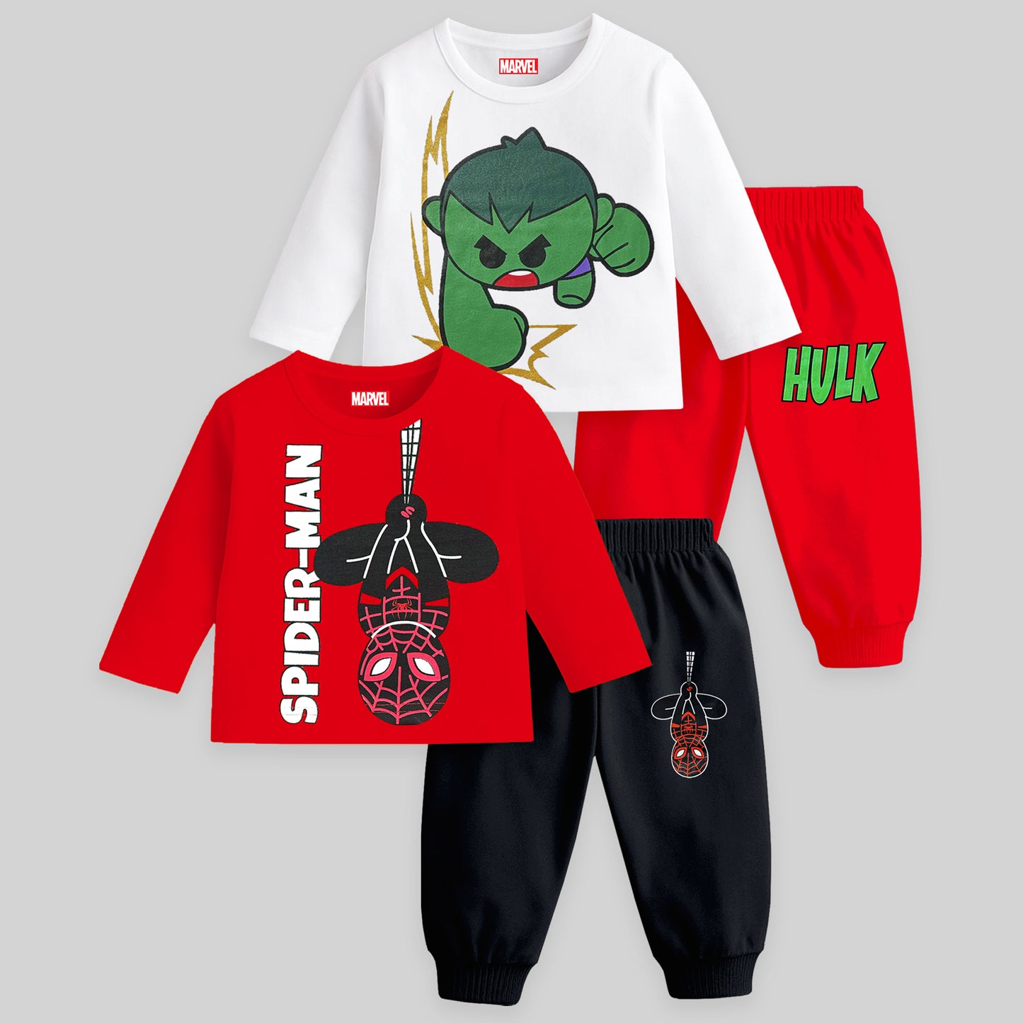 KUCHIPOO Â© Marvel Baby Boys T-Shirts and Pyjamas Set