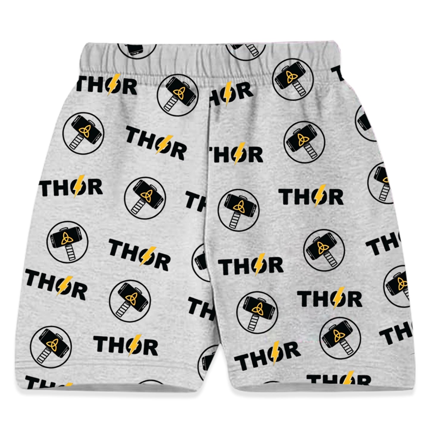 Kuchipoo © Marvel Boys Printed Cotton Shorts | Superheroes | Iron Man | Spider-Man | Hulk | Thor | Captain America | Pack of 5