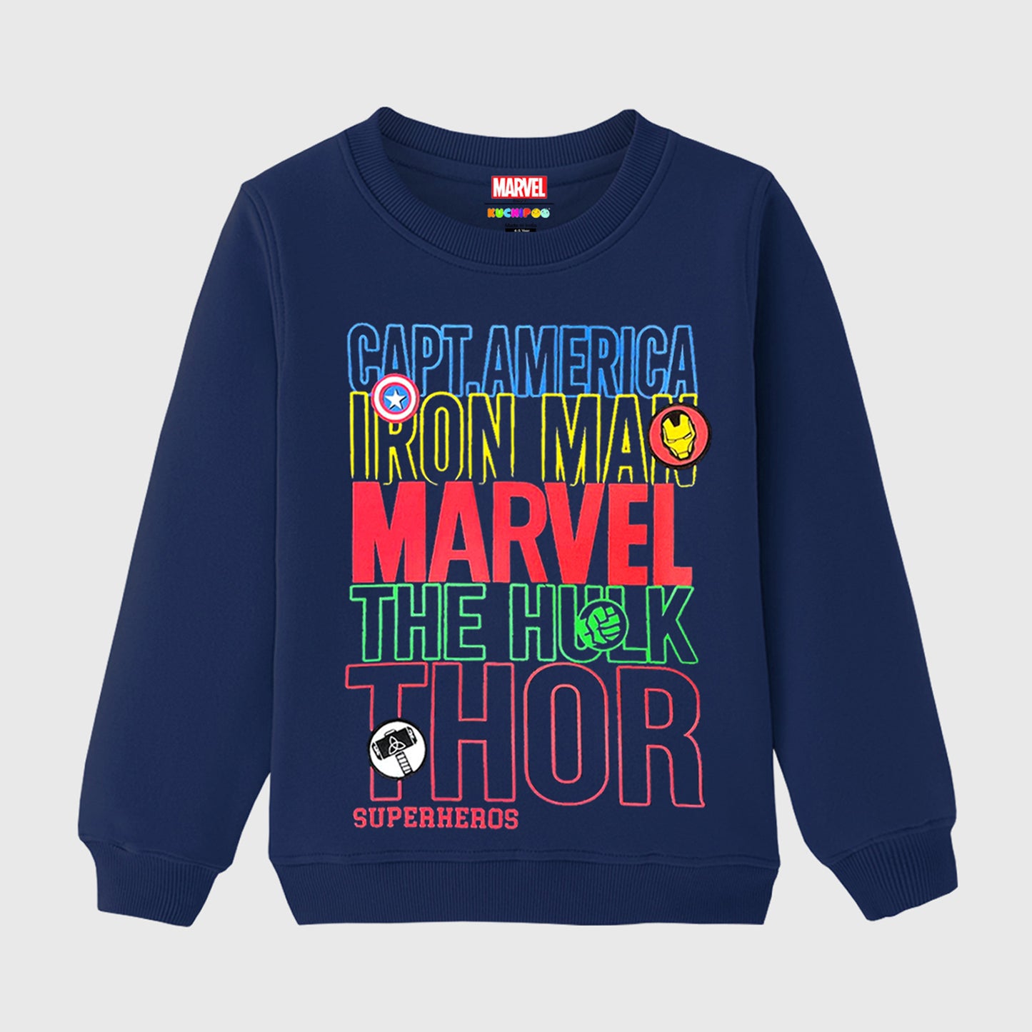 Kuchipoo © Marvel Boys Regular Fit Winterwear Sweatshirt