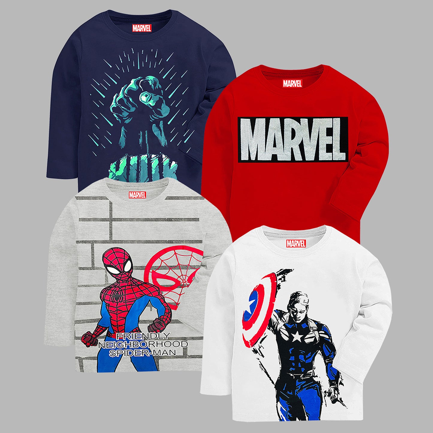 KUCHIPOO © MARVEL BOYS FULL SLEEVES T-SHIRTS