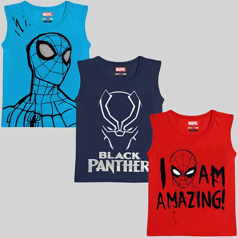 KUCHIPOO © MARVEL BOYS  SLEEVELESS T-SHIRTS