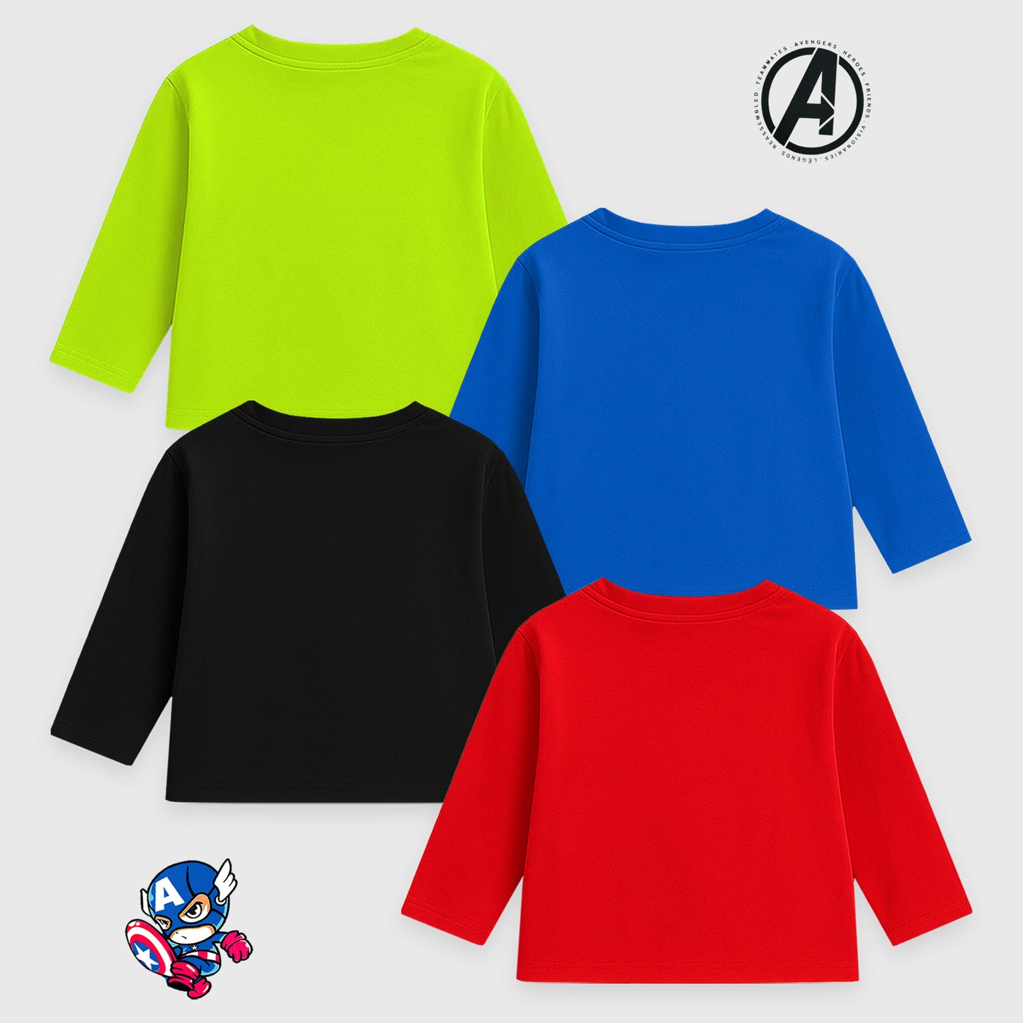Kuchipoo © Marvel Boys Full Sleeves Regular Fit Cotton T-Shirt