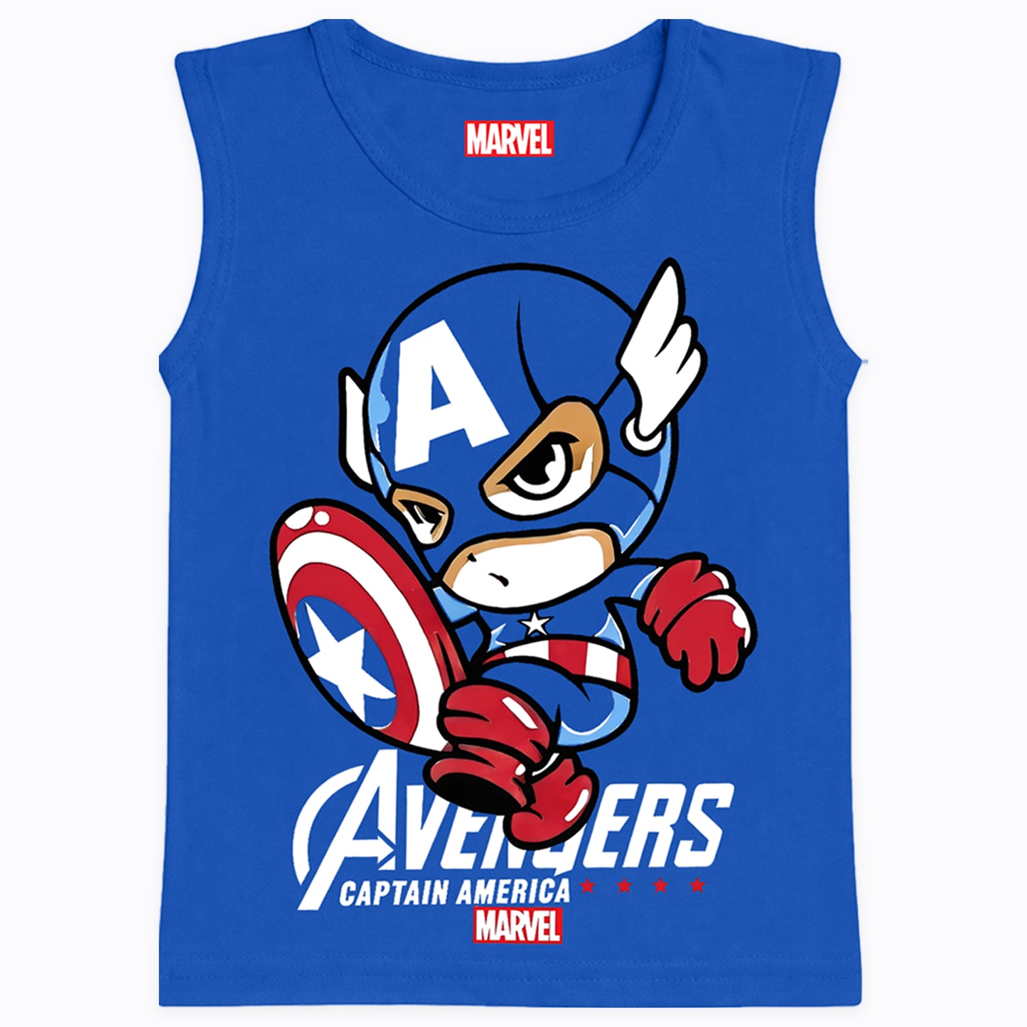 Kuchipoo © Marvel Boys Sleeveless Cotton T-Shirts - Pack of 3