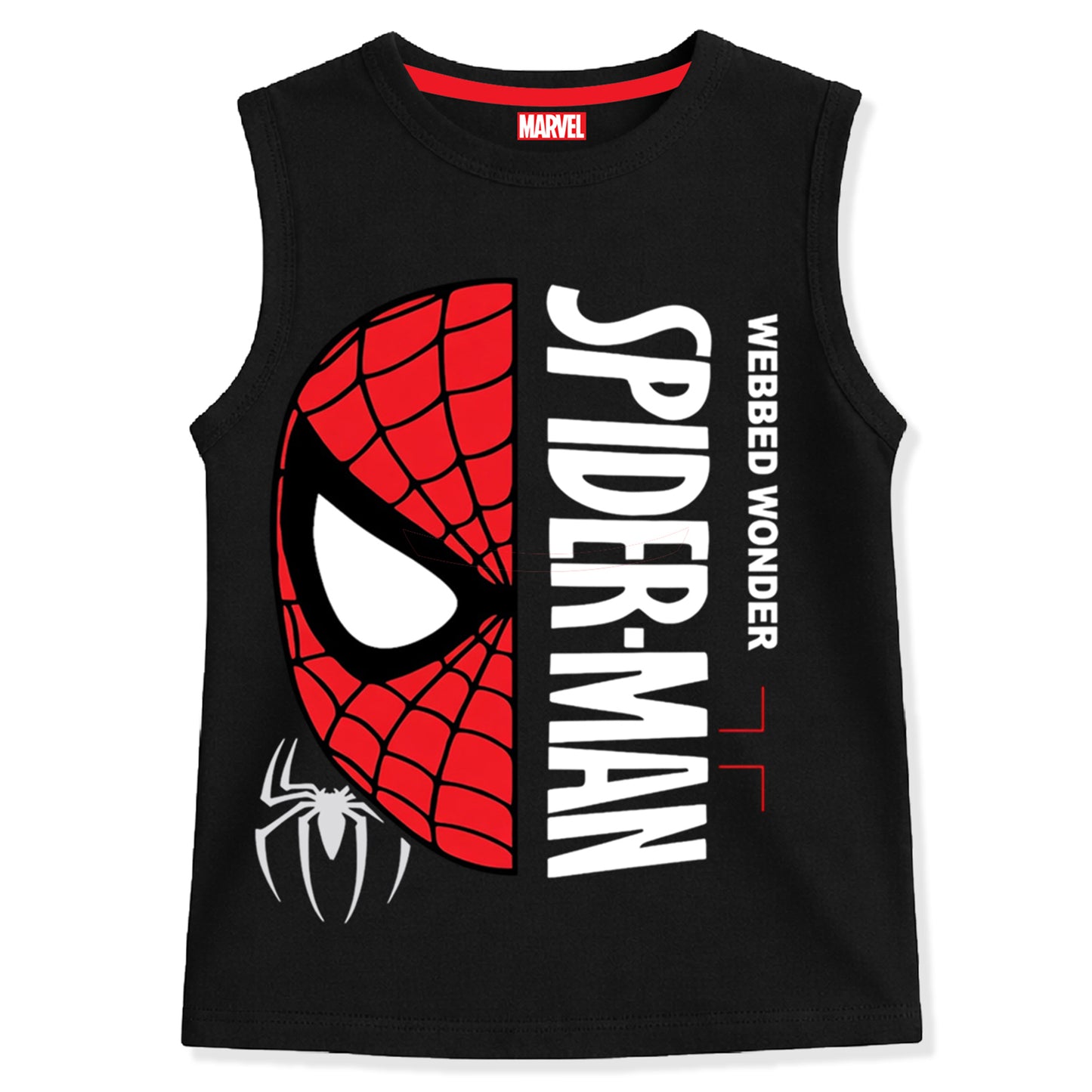 Kuchipoo © Marvel Boys Sleeveless Regular Fit Cotton T-Shirt - Pack of 3