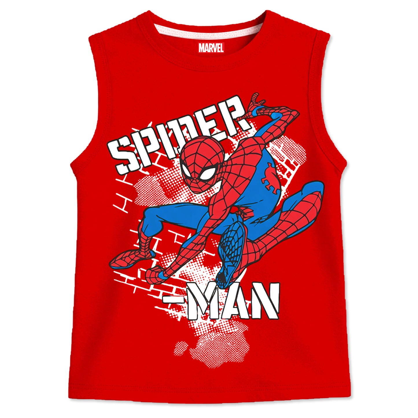 Kuchipoo © Marvel Boys Sleeveless Regular Fit Cotton T-Shirt - Pack of 3