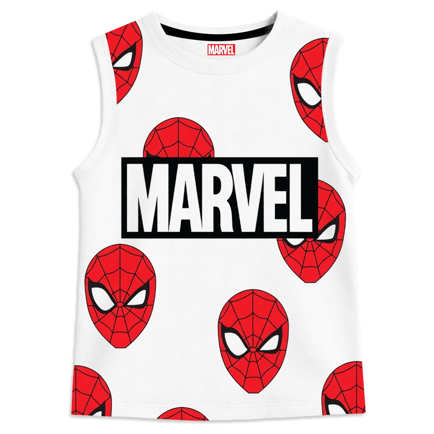 Kuchipoo © Marvel Boys Sleeveless Regular Fit Cotton T-Shirt - Pack of 3
