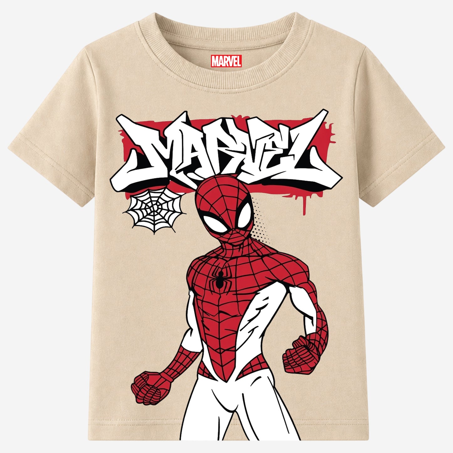 Kuchipoo © Marvel Boys Avengers & Spider-Man Printed Cotton T-Shirt Combo | Superheroes Graphic Cotton Tees | Casual Summer Wear | Pack of 3