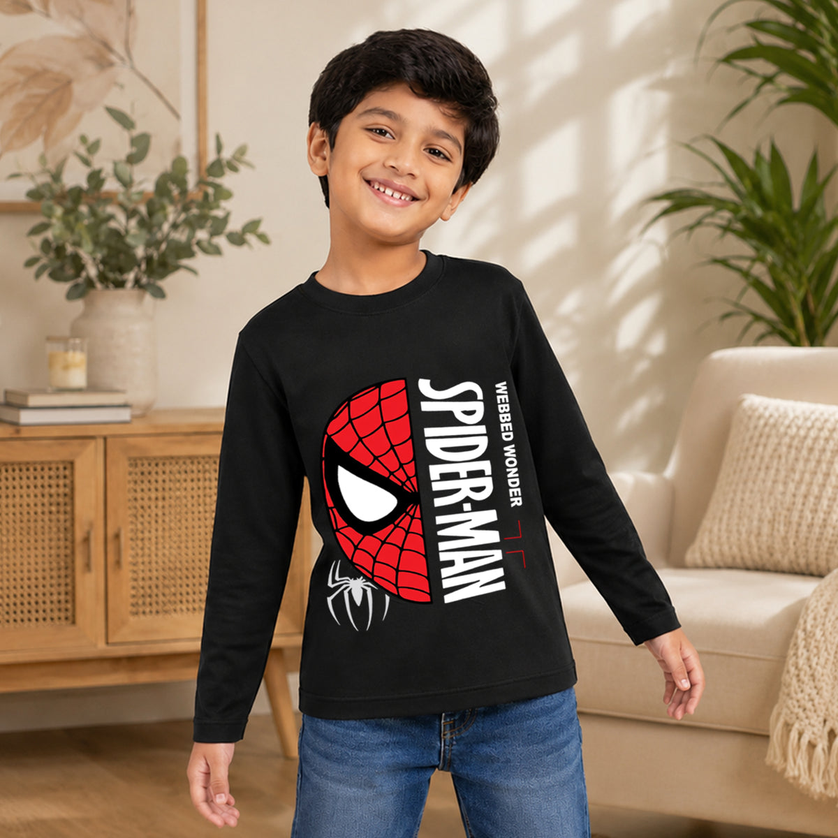 Kuchipoo © Marvel Boys Avengers & Spider-Man Printed Cotton T-Shirt Combo | Superheroes Graphic Cotton Tees | Casual Summer Wear | Pack of 3