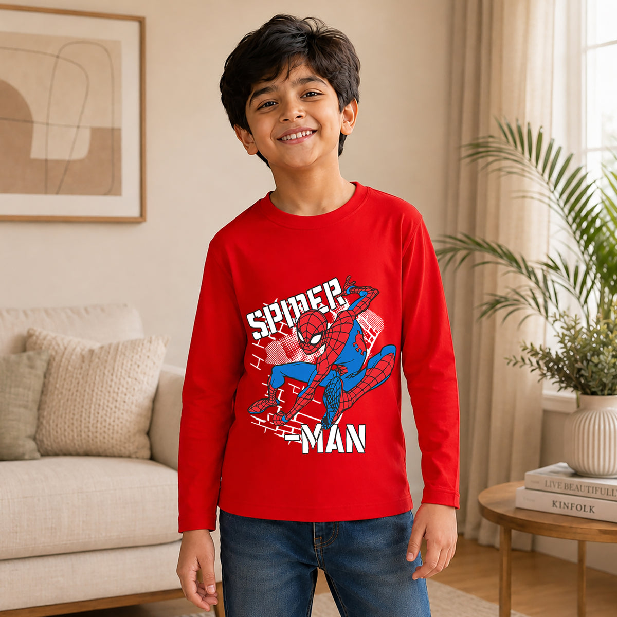 Kuchipoo © Marvel Boys Avengers & Spider-Man Printed Cotton T-Shirt Combo | Superheroes Graphic Cotton Tees | Casual Summer Wear | Pack of 3