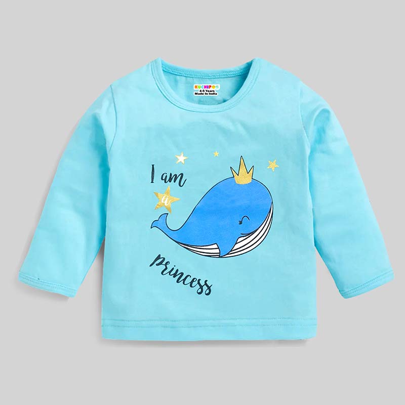 KUCHIPOO Baby Girls T-Shirts and Pyjamas Set