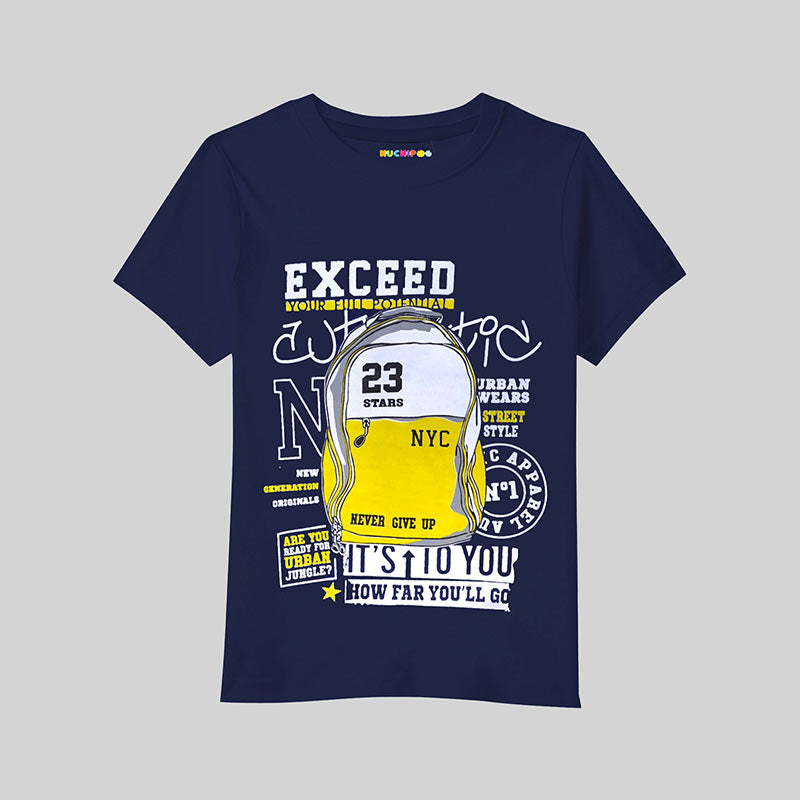 KUCHIPOO Boys Half Sleeves T-Shirts