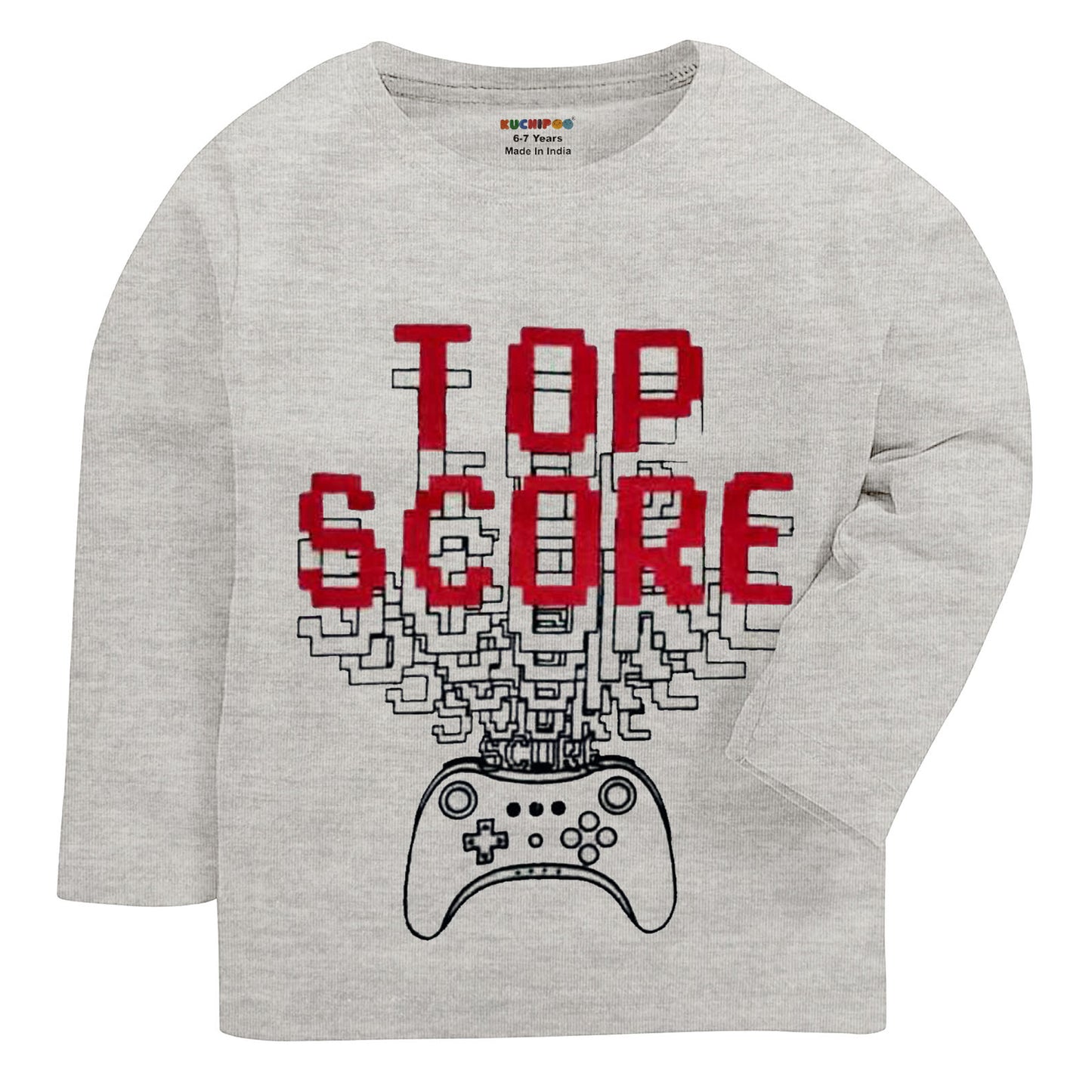 KUCHIPOO Boys Full Sleeves T-Shirts