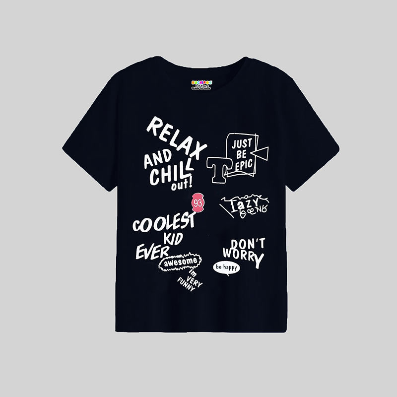 KUCHIPOO Boys Half Sleeves T-Shirts