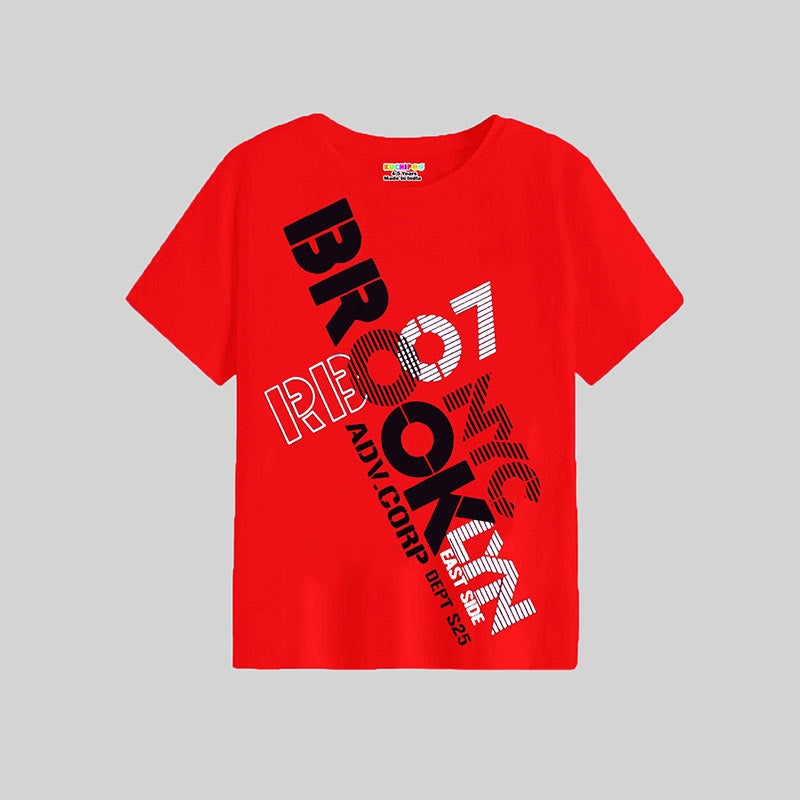 KUCHIPOO Boys Half Sleeves T-Shirts