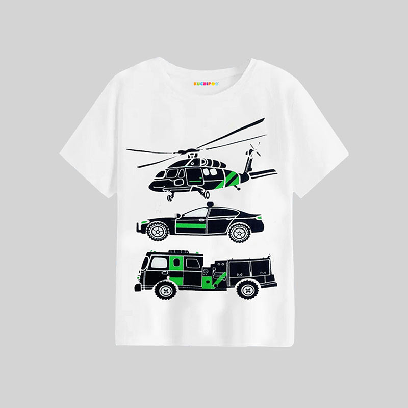 KUCHIPOO Boys Half Sleeves T-Shirts