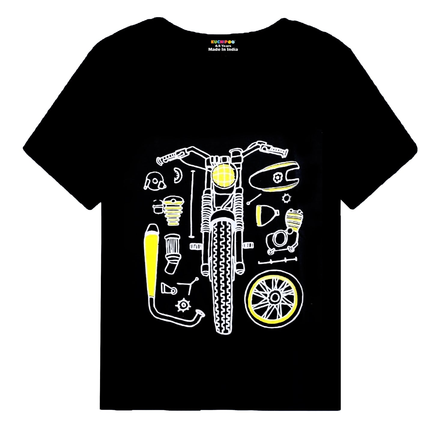 KUCHIPOO Boys Half Sleeves T-Shirts