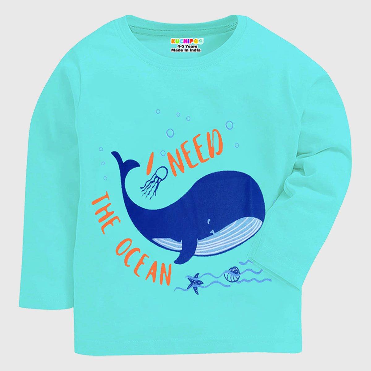 KUCHIPOO Baby Boys and Baby Girls Full Sleeves T-Shirts