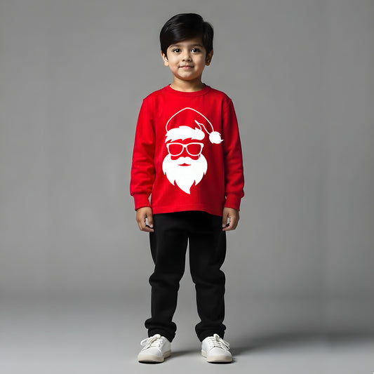 Kuchipoo Boys and Girls (Santa Claus) Regular Fit Sweatshirt