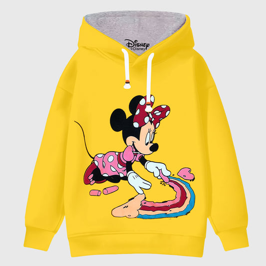Kuchipoo © Disney Girls Regular Fit Winterwear Sweatshirt Multi-Colored